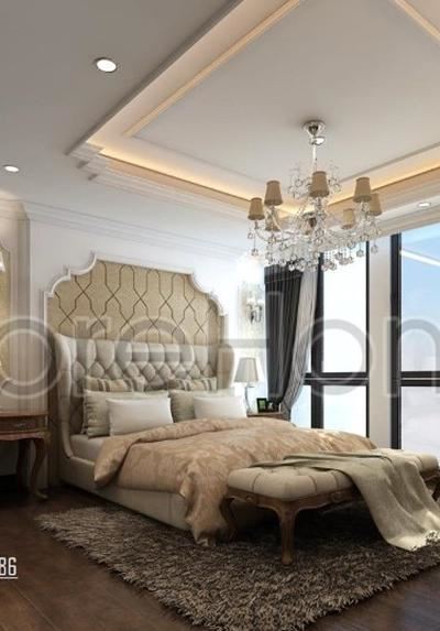 Thiết kế nội thất phòng ngủ khách sạn sang trọng