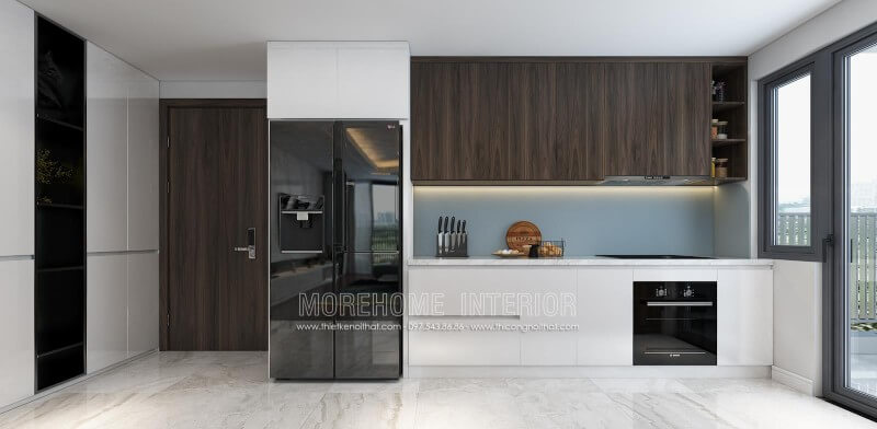 Tủ bếp làm gỗ công nghiệp hiện được rất nhiều gia đình chọn lựa và tin dùng vì mẫu mã lại hiện đại, thu hút Tủ bếp gỗ công nghiệp và tủ bếp acrylic